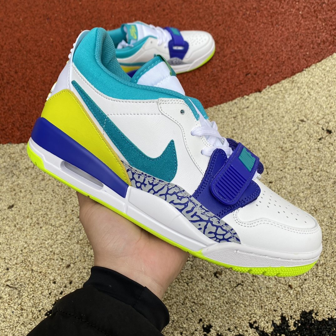 Кросівки Air Jordan Legacy 312 Low Ultramarine Neon Yellow CD7069-103