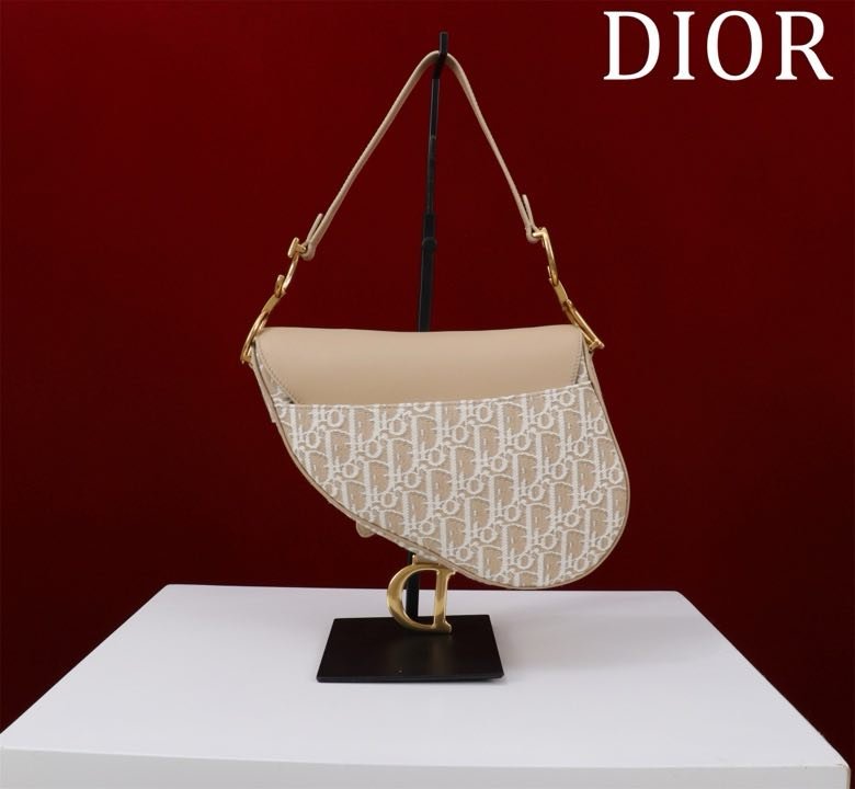 Сумка кожаная Dior Saddle 25 см фото 3