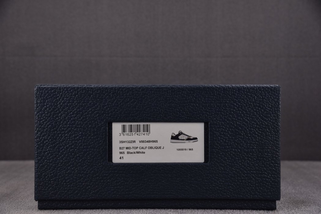 Кроссовки Dior B27 Low Black White фото 6