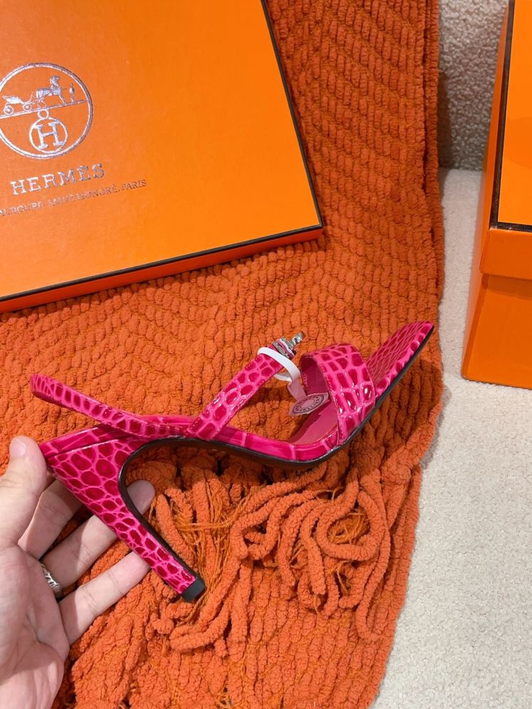 Босоножки Hermes Glamour на каблуке 9.5 см фото 6