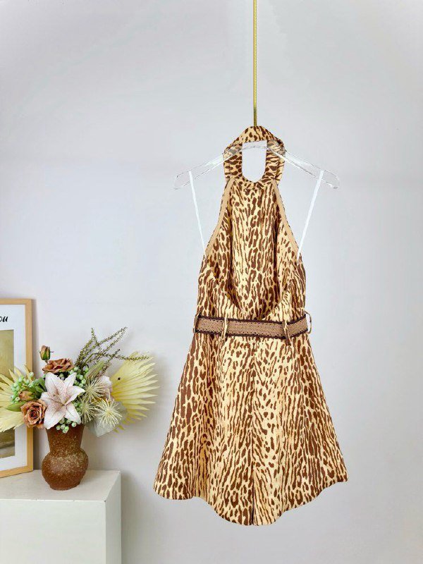 Комбинезон CASCADIAN с леопардовым принтом и классическими лацканами фото 4