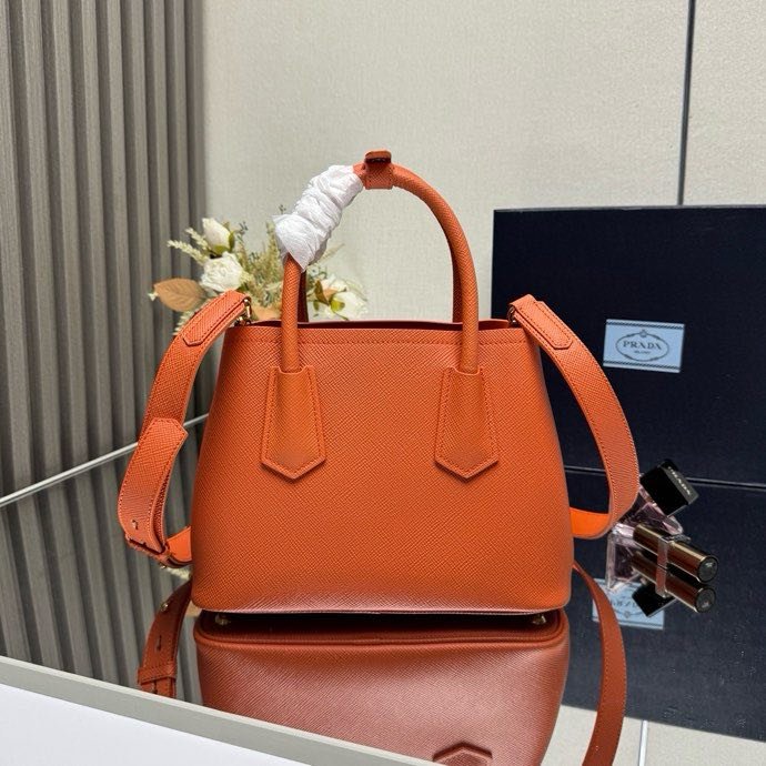 Сумка кожаная Double Bag mini 1BG443 25 см фото 6