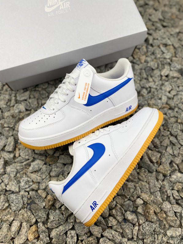 Кросівки  Air Force 1 07 Low Blue Yellow фото 8