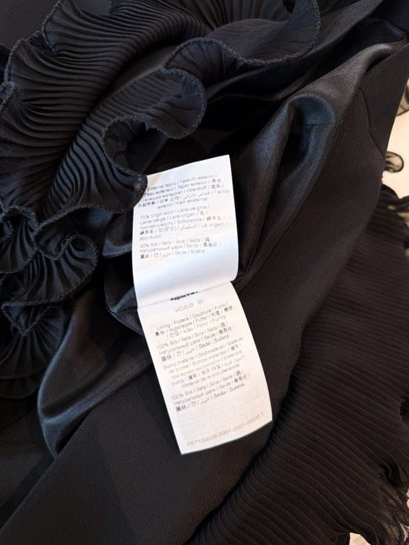 Черное шелковое платье фото 4