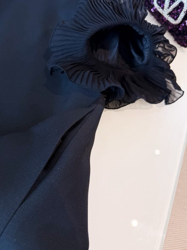 Черное шелковое платье фото 6