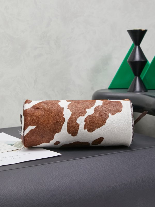 Цилиндрическая кожаная сумка 21 см фото 4