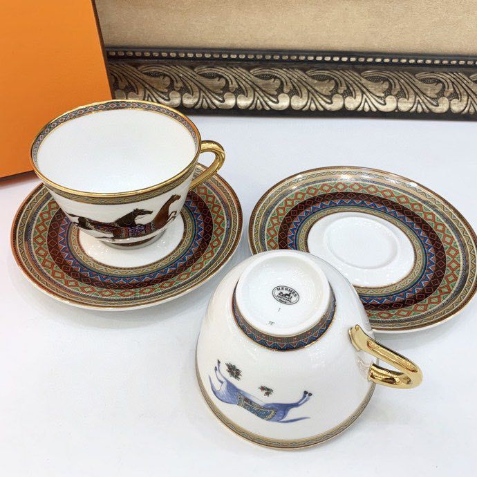 Coffee set on 2 person of bone porcelain Chavel d Orient Series фото 3