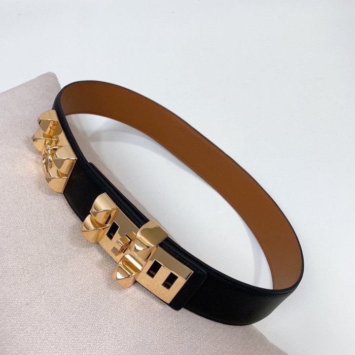 Belt leather female Madame 4.5 cm