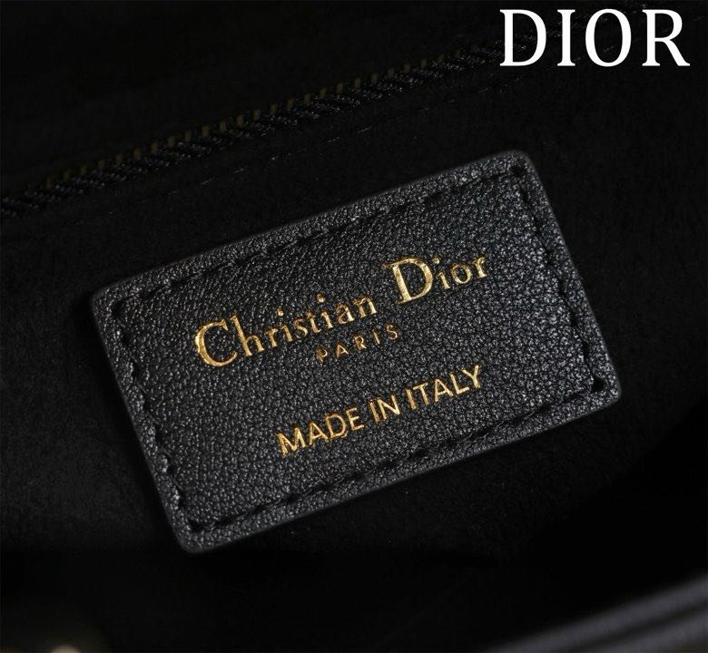 Сумка кожаная Lady Dior 20 см фото 7