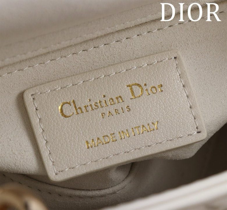 Сумка шкіряна Lady Dior 17 см фото 7