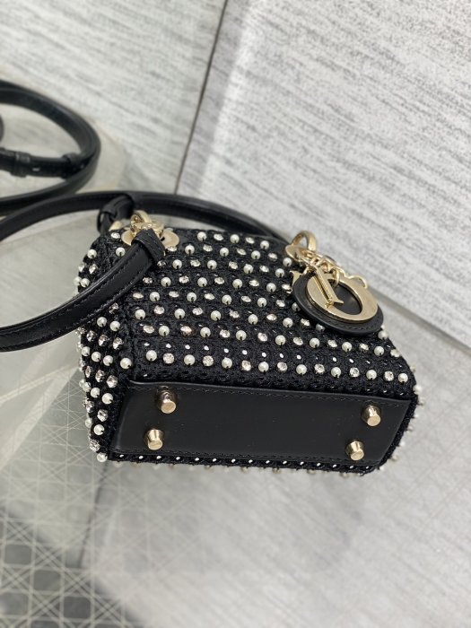 A bag women's Lady Dior Micro 12 cm фото 7