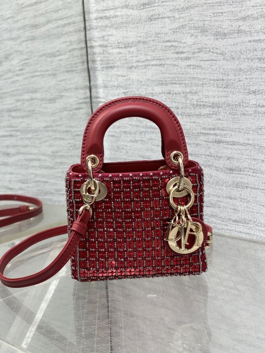 A bag women's Lady Dior Micro 12 cm фото 2