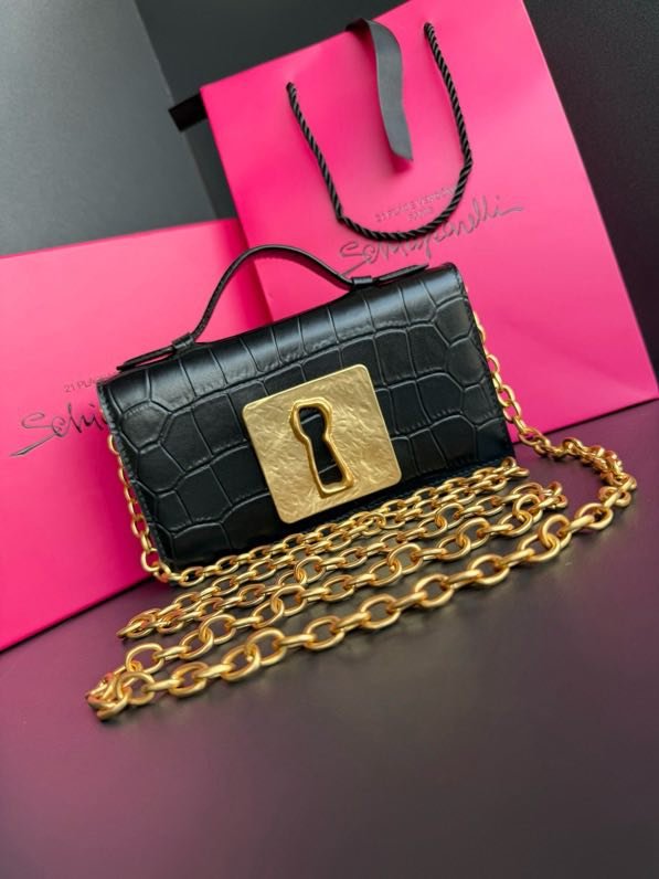 Клатч кожаный женский 19 см фото 2