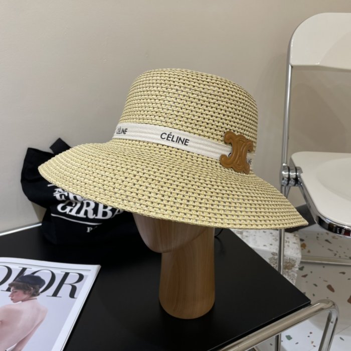 Hat wicker summer women's