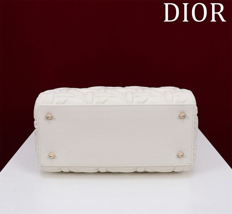 Сумка кожаная Lady Dior 24 см фото 5