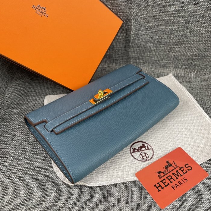 Клатч HERMES Kelly кожаный 24 см фото 3