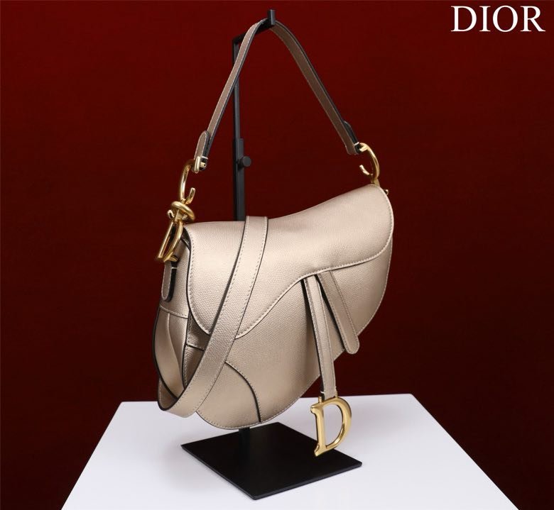 Сумка кожаная Dior Saddle 25 см фото 6