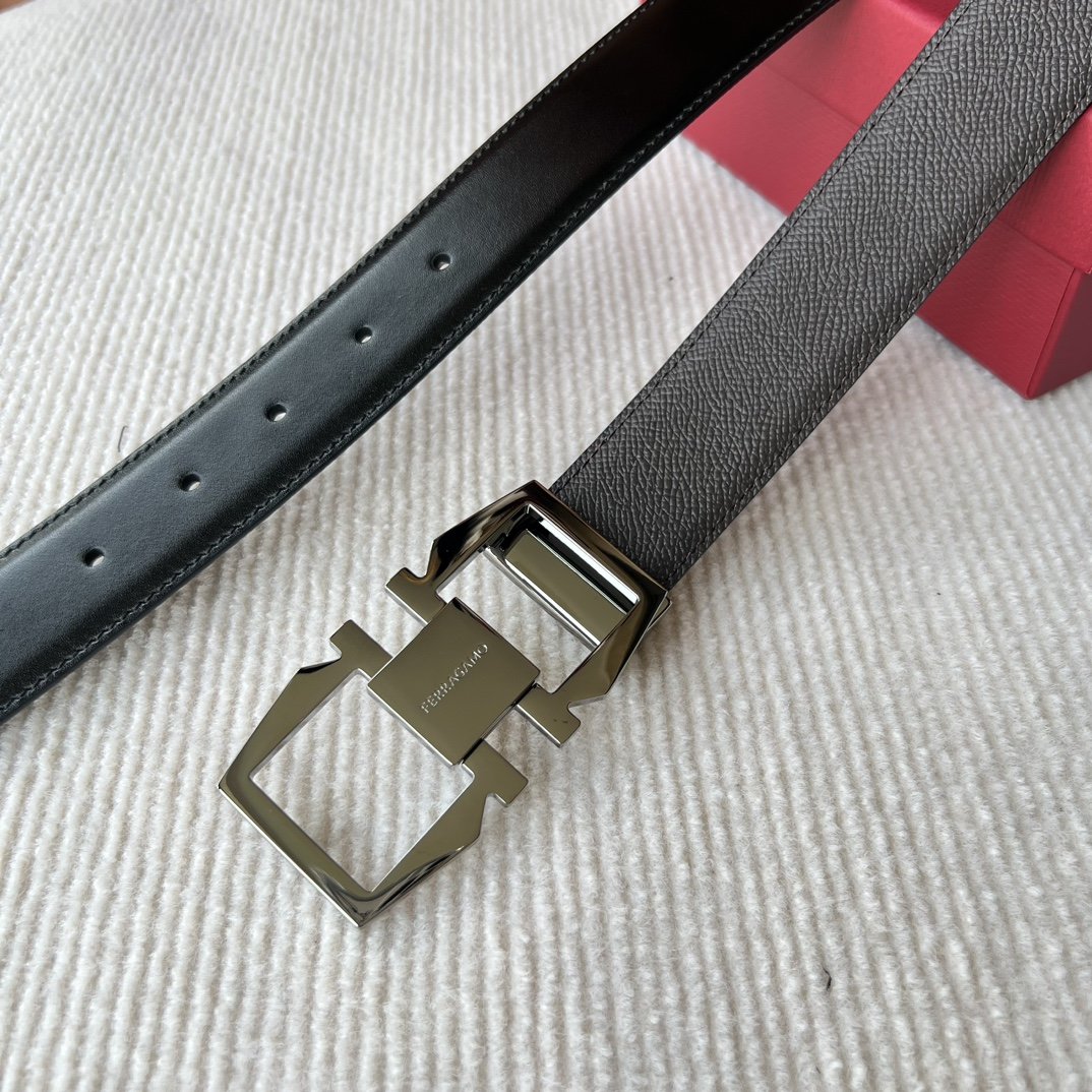 Leather belt 3.5 cm фото 3