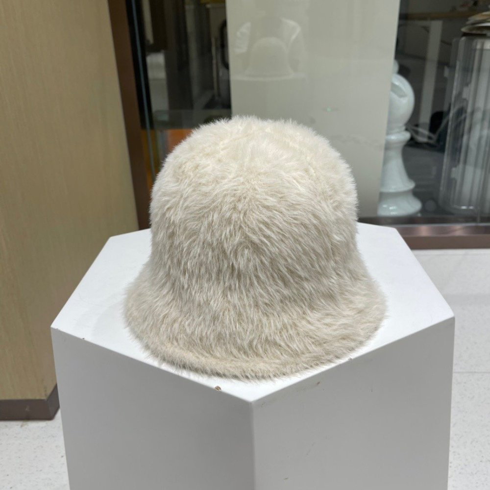 Hat on fur winter