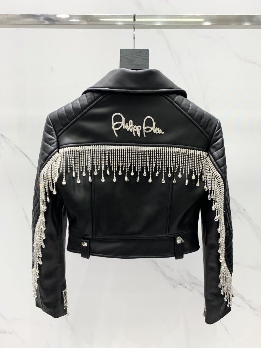 Leather women's jacket фото 5