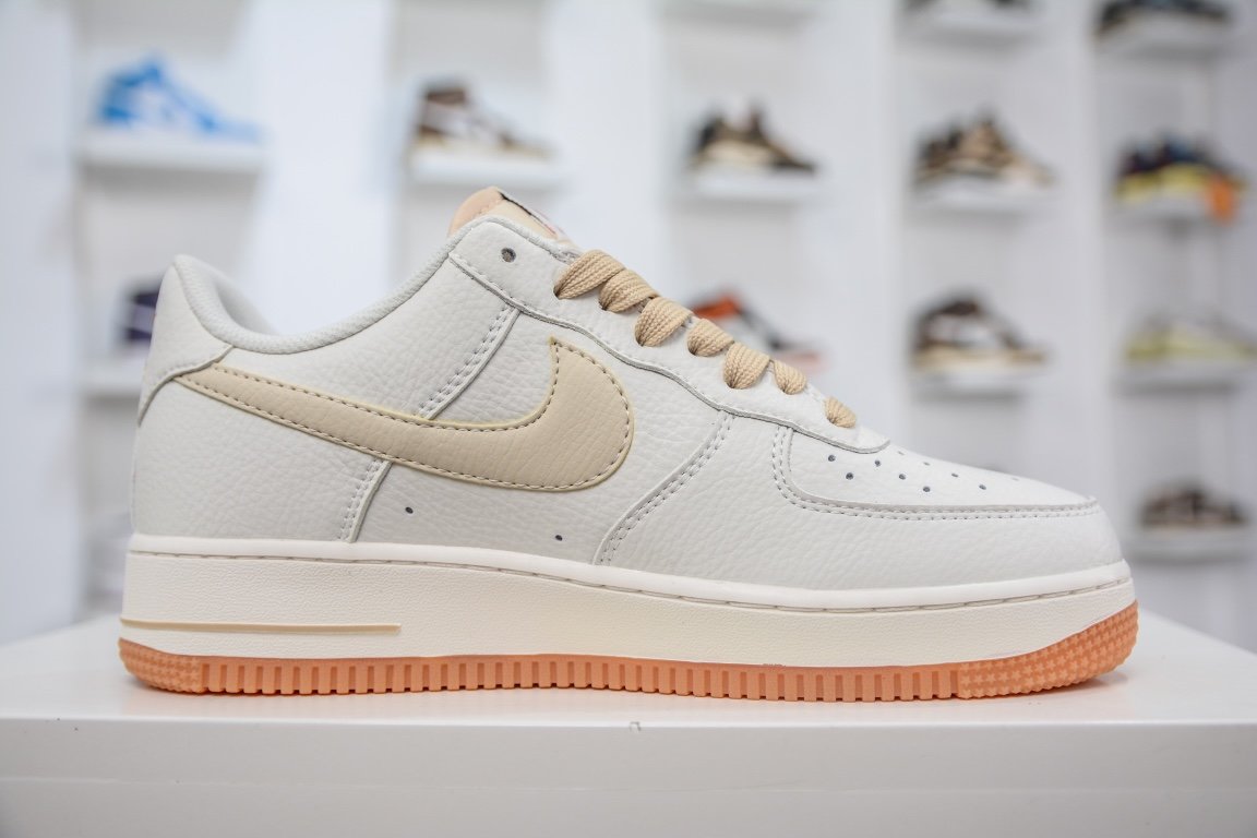 Sneakers Air Force 1 Low 07 White Cream Gum ML2022-113 фото 3