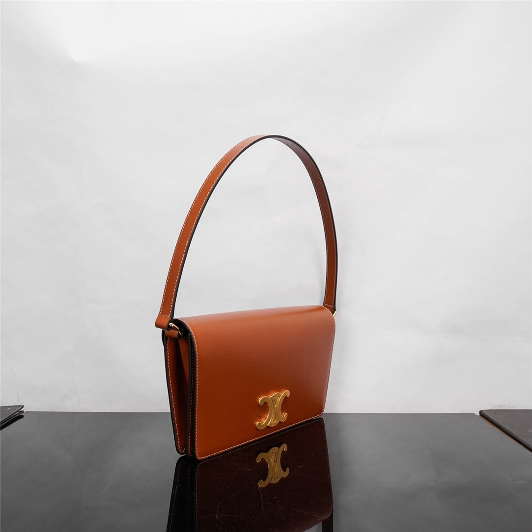 A bag TRAPEZE TRIOMPHE 26.2 cm, natural leather фото 2