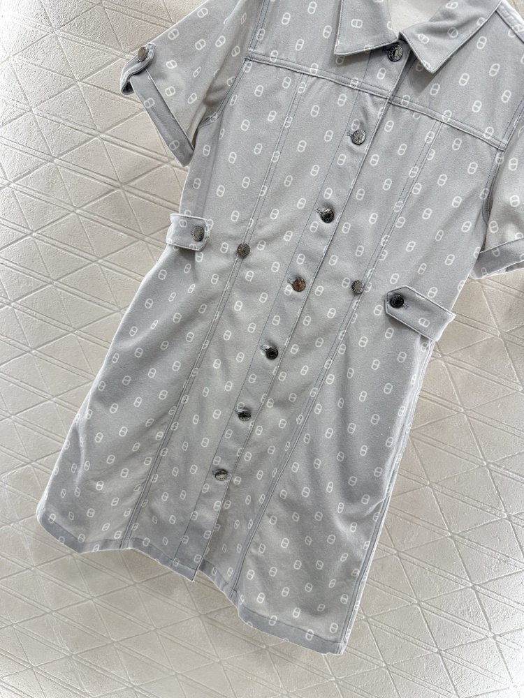 Плаття, Сукня з джинсового тканини з принтом фото 5