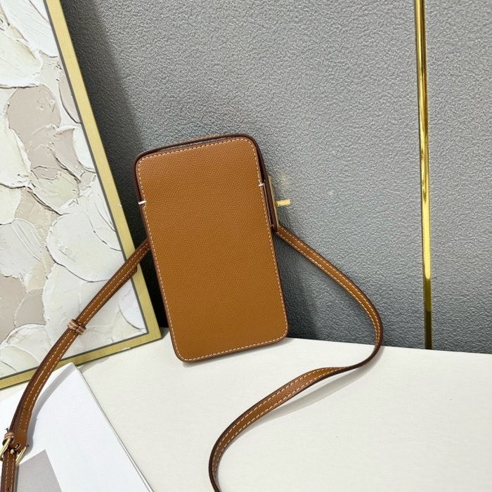 Кожаный чехол для телефона Hermes Hac a Box 17x10 см фото 5