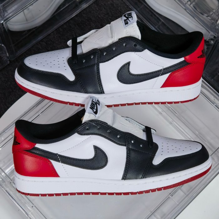 Sneakers Air Jordan 1 Low OG Black Toe фото 9