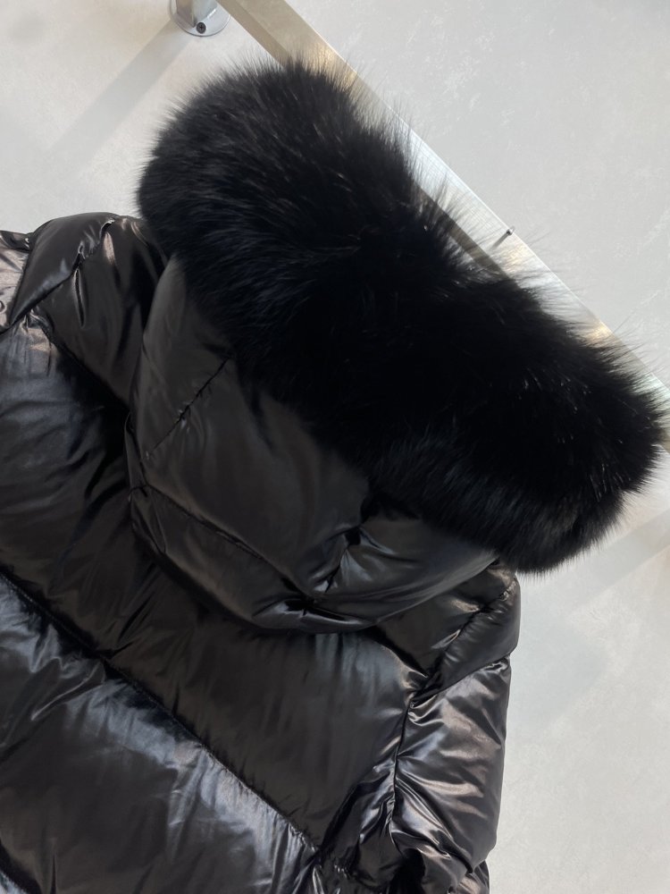 Down jacket from fur hood фото 7