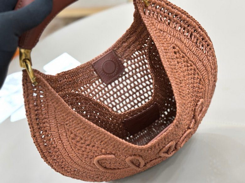 Плетені кругла сумка Chloe The Summer Banana 21 см фото 9
