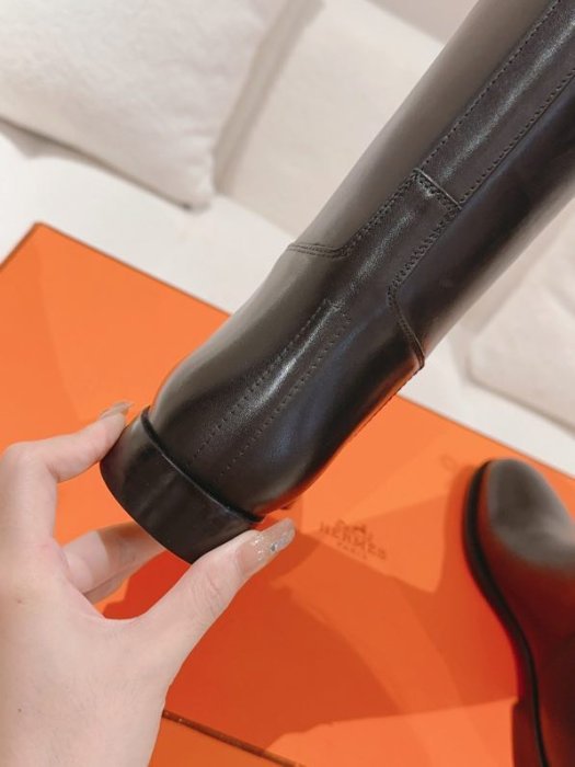 Сапоги женские, кожаные, черные - размер 40 фото 6