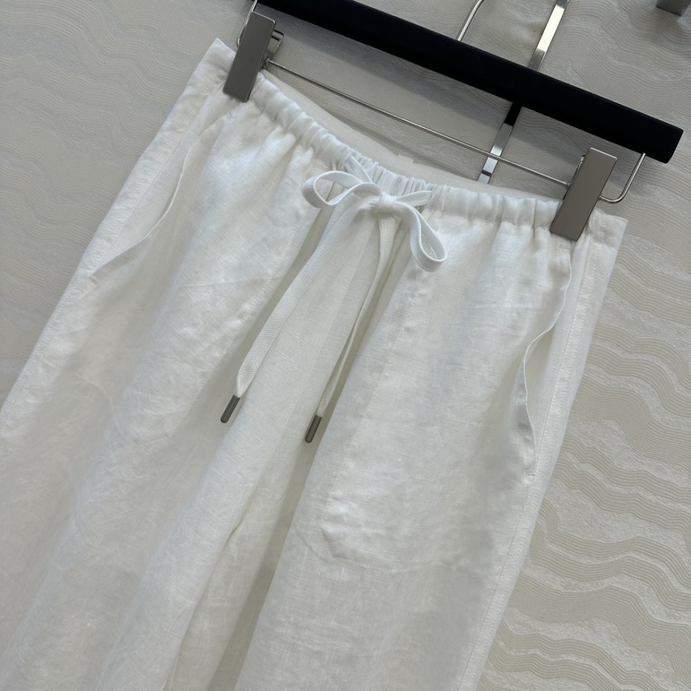 Лляні жіночі брюки фото 3