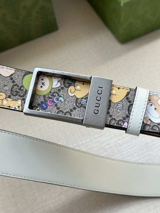 Belt leather 3.8 cm GUCCI GG Marmont фото 2