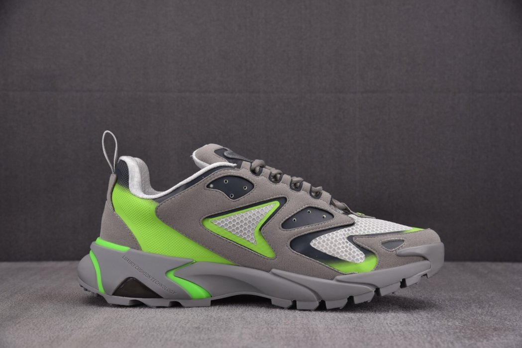 Кроссовки LOUIS VUITTON Runner Tatic Grey Green фото 2