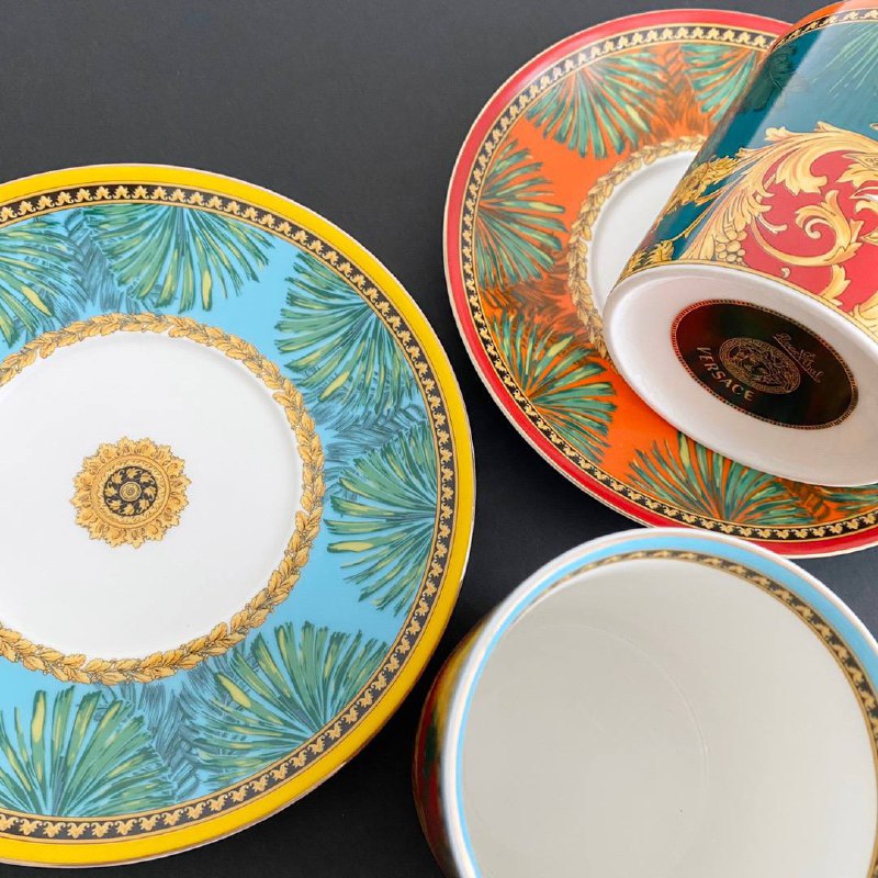 Кофейный набор посуды Color Forest Series из костяного фарфора фото 5