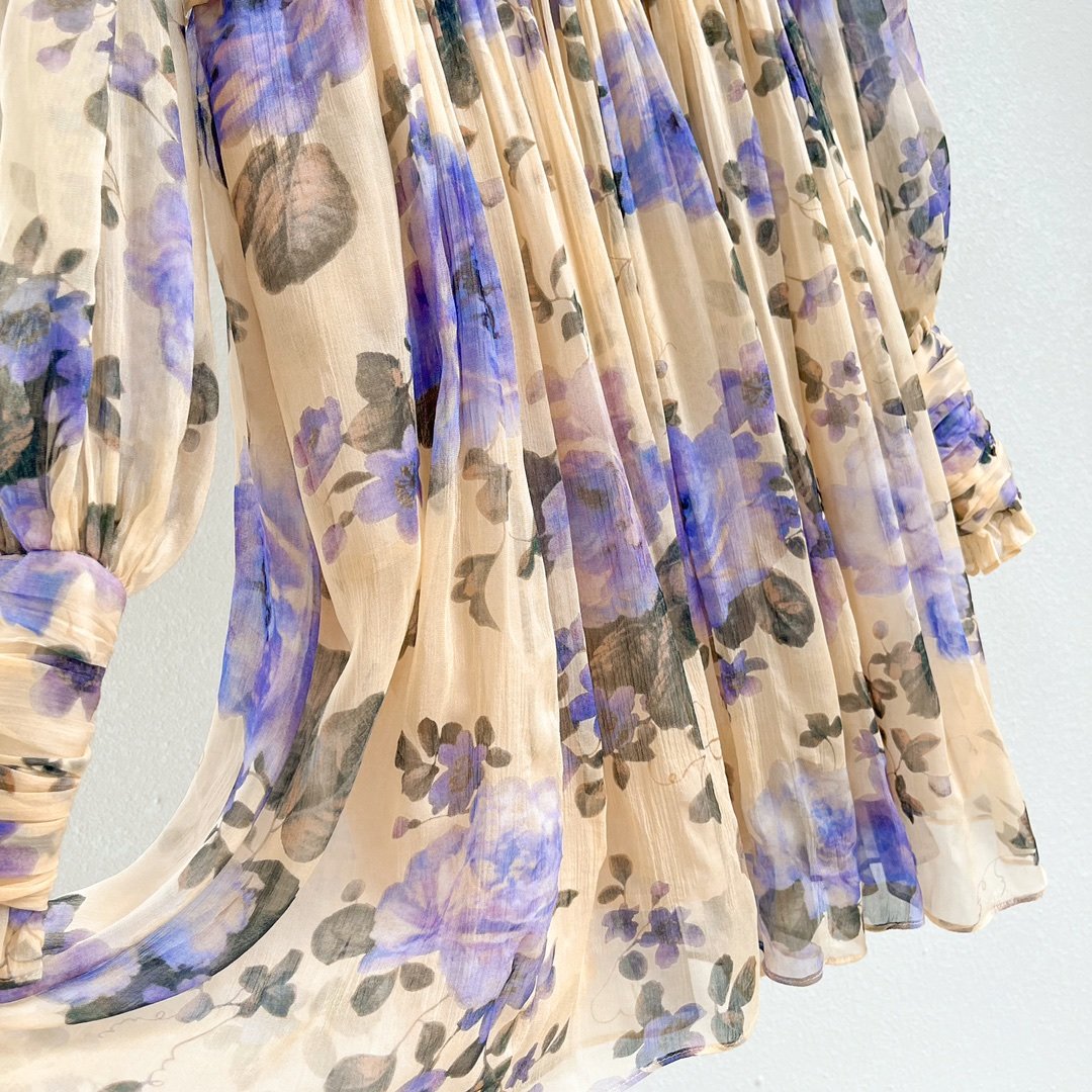 Silk dress secondary length фото 3