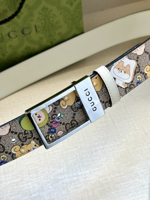 Belt leather 3.8 cm GUCCI GG Marmont фото 3