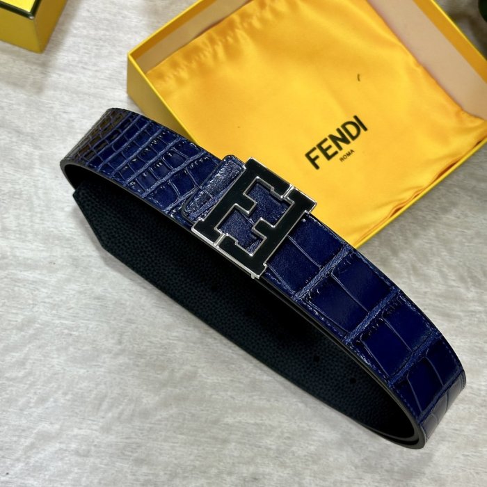 Belt leather bilateral 4 cm