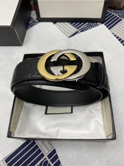 Belt leather male 3.8 cm