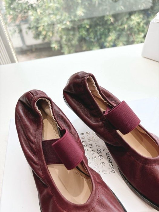 Туфли кожаные с раздвоенным носком фото 4