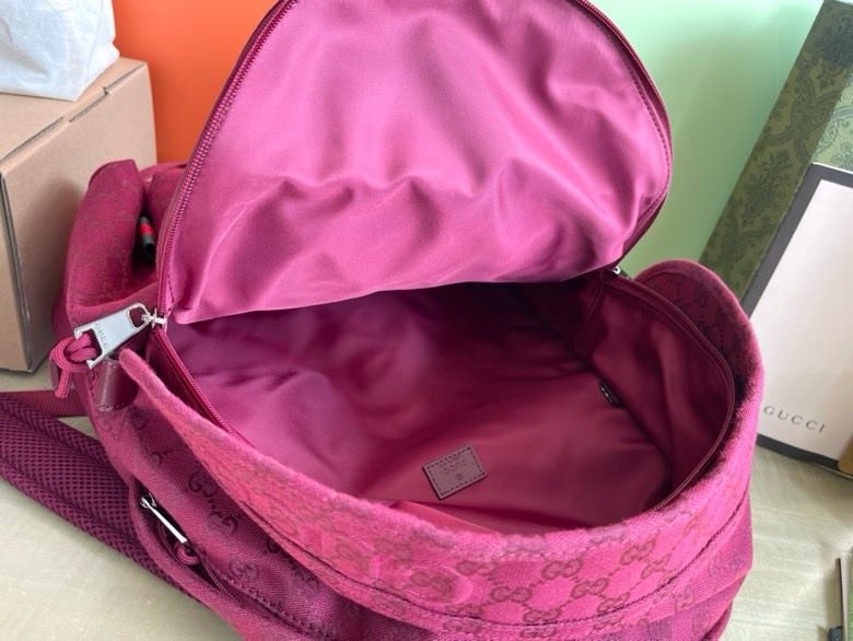 Рюкзак Gucci GG canvas large Rosso Ancora 40 см фото 2