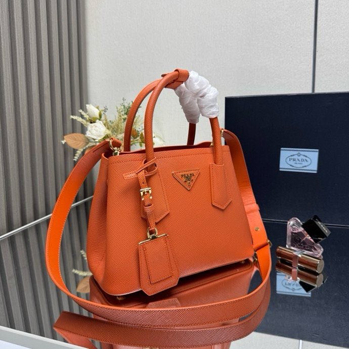 Сумка кожаная Double Bag mini 1BG443 25 см фото 4