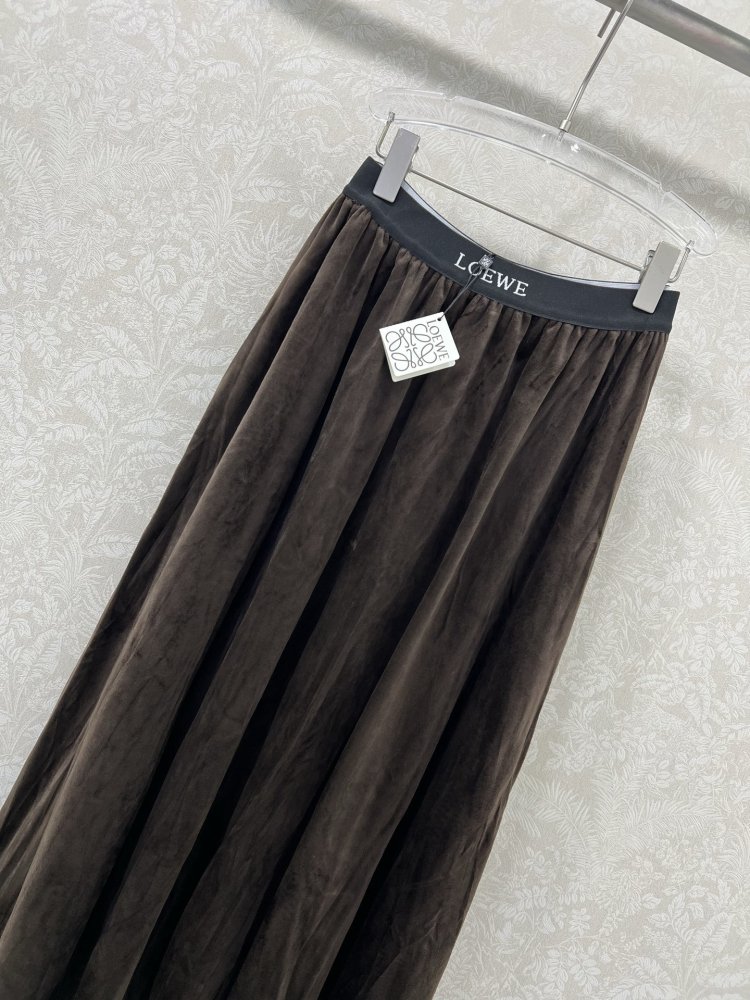 Long velvet skirt фото 4
