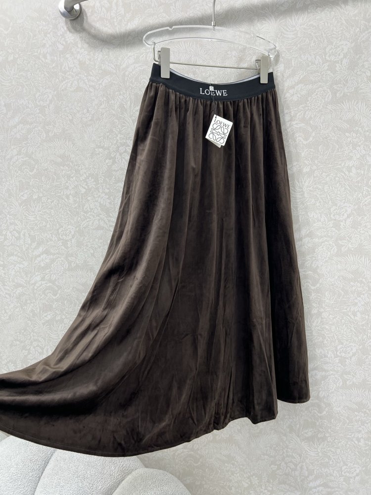 Long velvet skirt фото 6