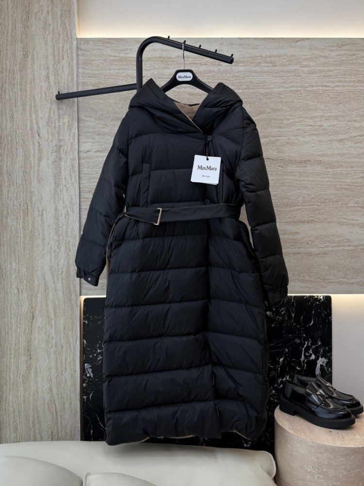 Длинная двусторонняя куртка пуховик