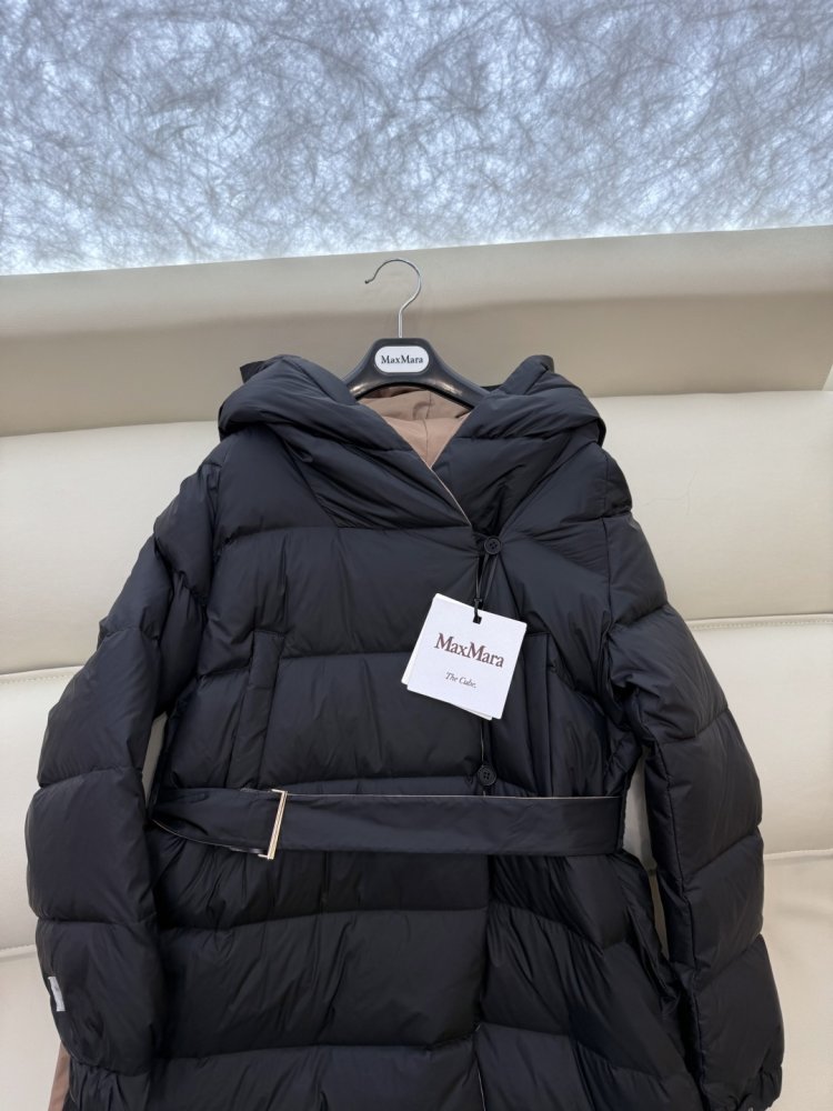 Длинная двусторонняя куртка пуховик фото 6