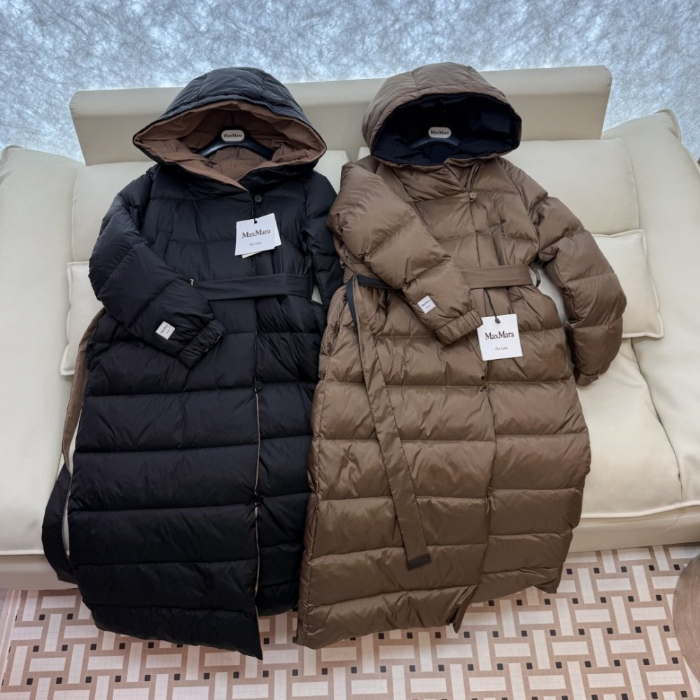 Длинная двусторонняя куртка пуховик фото 9