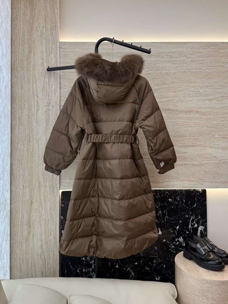 Длинная двусторонняя куртка, воротник из меха лисы фото 2