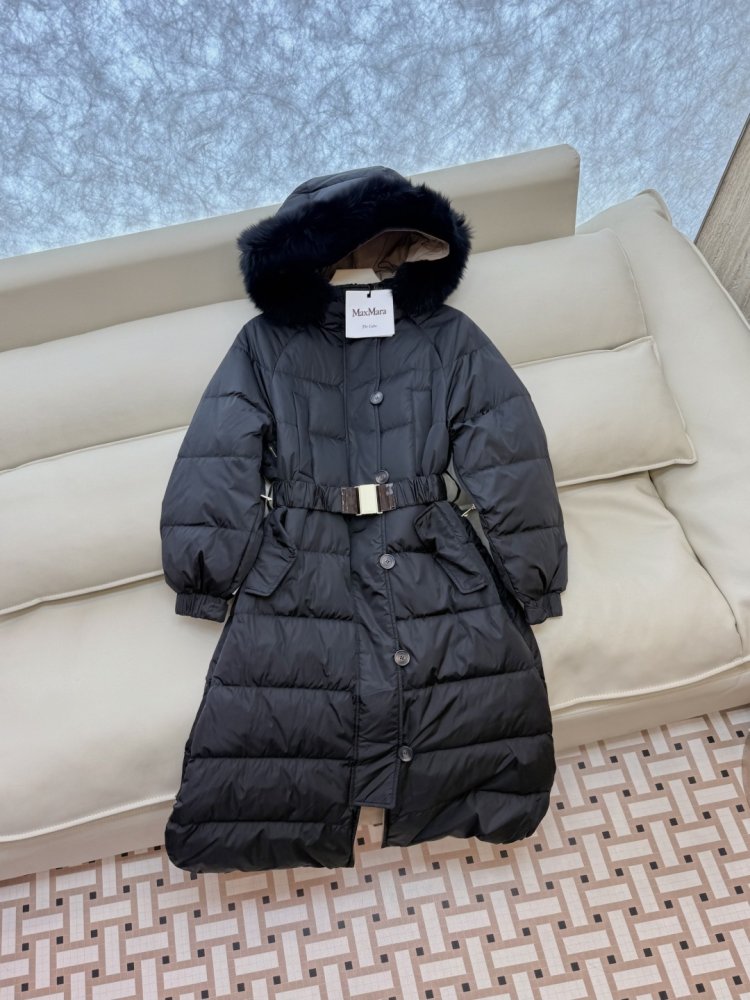 Довга двостороння куртка, комір з хутра лисиці фото 3